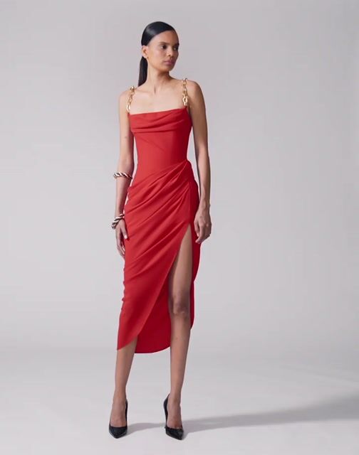人気アイテムランキング - Ready - Dress Midi Draped Chain-Strap To Carolina | Wear - 靴