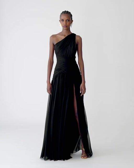 Gathered One-Shoulder Gown | Carolina Herrera WW EN