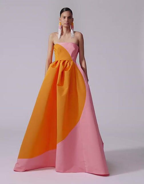 Strapless Circle Ball Gown - Ready - to - Wear | Carolina